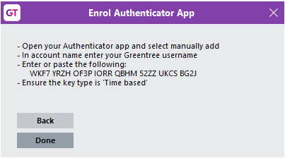 Enrol authenticator app add manually.png